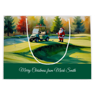 Weihnachten am Golf mit dem Weihnachtsmann auf Kur Große Geschenktüte