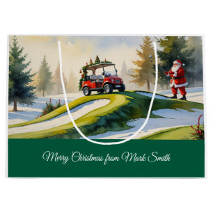 Weihnachten am Golf mit dem Weihnachtsmann auf Kur Große Geschenktüte