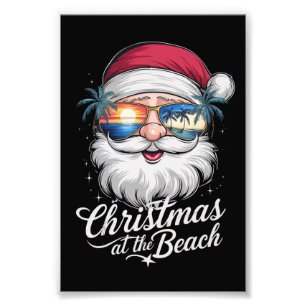 Weihnachten am Strand Hawaiian Sommerurlaub Fotodruck