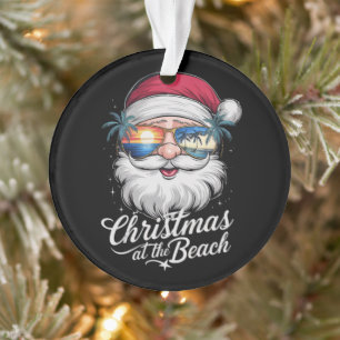 Weihnachten am Strand Hawaiianischer Sommerurlaub Ornament