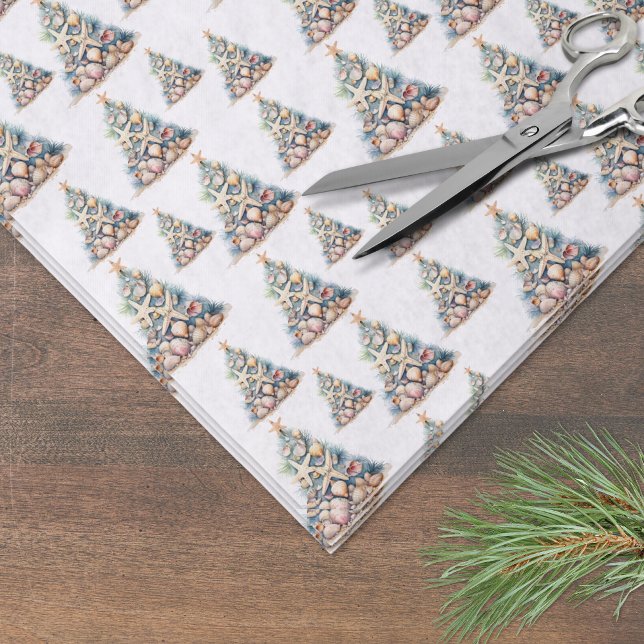 Weihnachten am Strand Seidenpapier (Beach Christmas Tissue Paper)