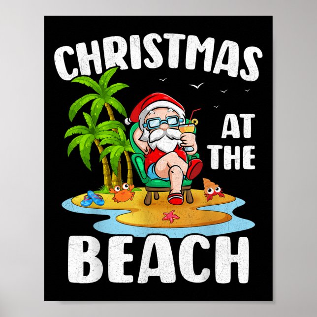 Weihnachten am Strand Sommer Weihnachten in J Poster (Vorne)