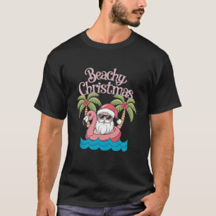 Weihnachten am Strand Tropischer Urlaub Santa Beac T-Shirt