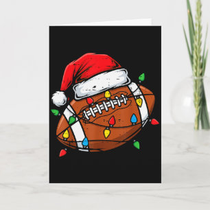 Weihnachten American Football Santa Lustiges Xmas Karte