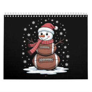 Weihnachten American Football Schneemann Xmas Spor Kalender