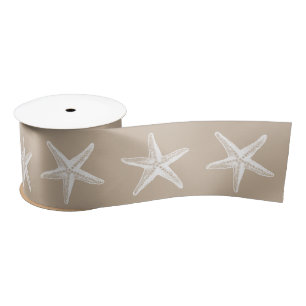 Weihnachten an der Küste Tan Kraft Weißer Starfi Satinband