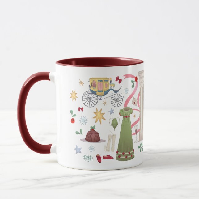 Weihnachten an der Randalls Tasse (Maroon) (Links)