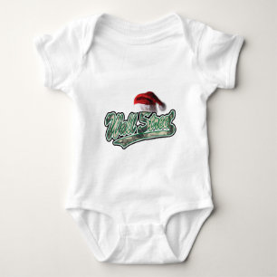 Weihnachten an der Wall Street mit Weihnachtsmannm Baby Strampler