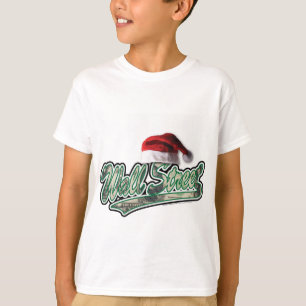 Weihnachten an der Wall Street mit Weihnachtsmannm T-Shirt