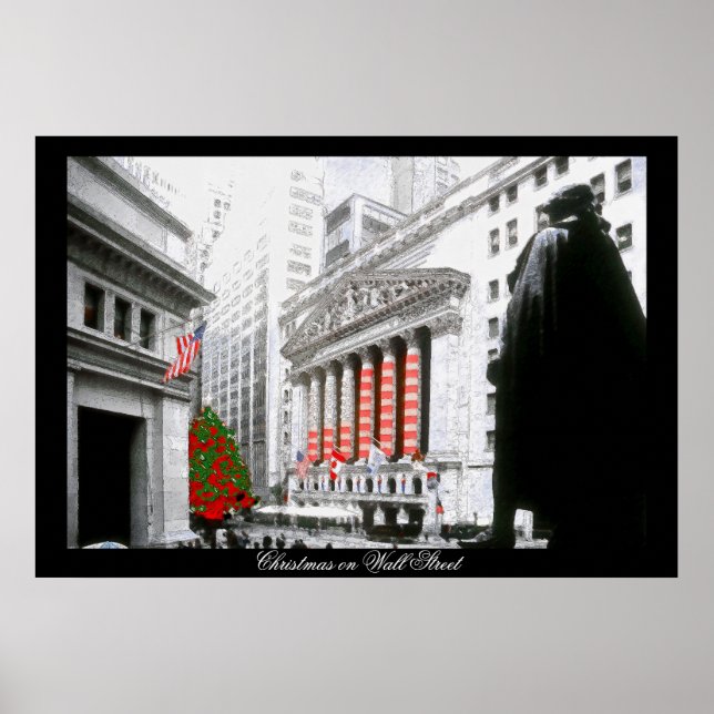 Weihnachten an der Wall Street~poster Poster (Vorne)
