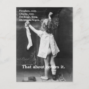 Weihnachten angefangen - Postkarte