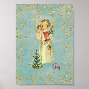 Weihnachten Angel Joy! 12,7x17,8 Poster