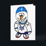 Weihnachten Angesagt-Hop Rapper Snowman Grußkarte<br><div class="desc">Weihnachten Angesagt-Hop Rapper Snowman Grußkarte</div>