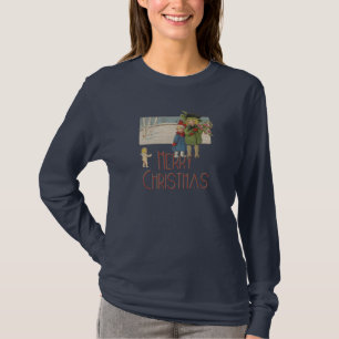 Weihnachten Antik Kinder Illustration 1920 T-Shirt