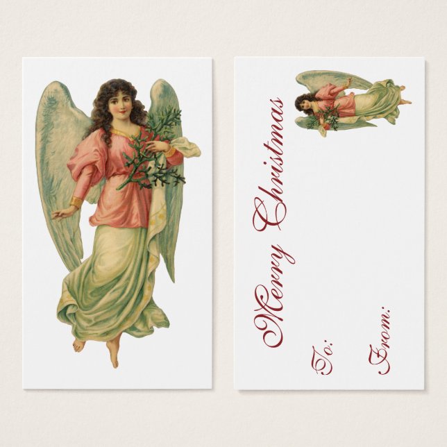 Weihnachten, antiker Viktorianischer Engel (Vorne & Hinten)