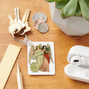 Weihnachten, antiker Viktorianischer Engel Die sch Schlüsselanhänger