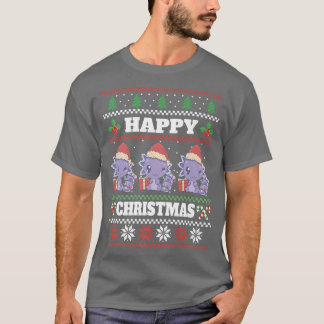 Weihnachten Aolotl Lover Xmas Uganda Weihnachtsbel T-Shirt
