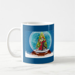 Weihnachten Argentinische Tango-Tänzer in Snow Glo Kaffeetasse