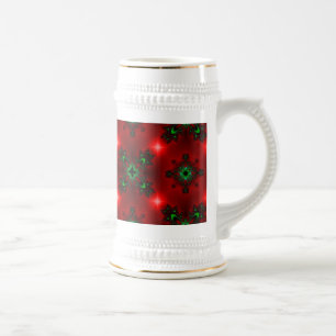Weihnachten Artdeco im Retro-Stil Bierglas