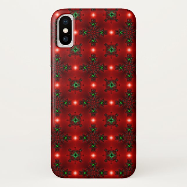 Weihnachten Artdeco im Retro-Stil Case-Mate iPhone Hülle (Rückseite)