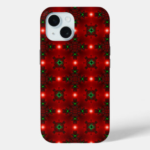 Weihnachten Artdeco im Retro-Stil iPhone 15 Hülle