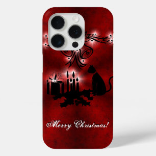 Weihnachten Artdeco mit schwarzer Katze Case-Mate iPhone Hülle