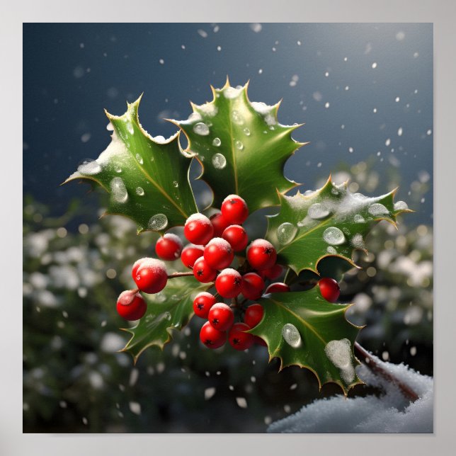 Weihnachten atemberaubendes Foto Poster (Vorne)