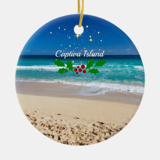 Weihnachten auf Captiva Island, Florida Ornament (Vorne)