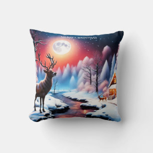 Weihnachten auf dem Bach Kissen