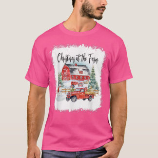 Weihnachten auf dem Bauernhof Frohe Bauer Familie T-Shirt