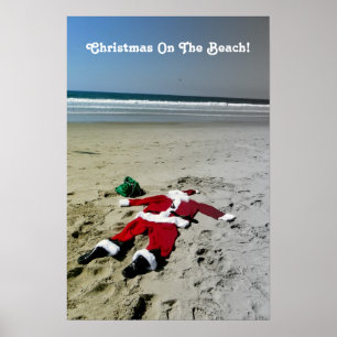 Weihnachten auf dem Beach Poster! Poster