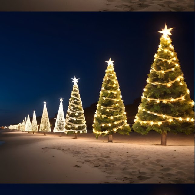 Weihnachten auf dem Beach Throw Blanket Decke (On The Beach Christmas Tree Throw Blanket!)