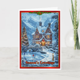 Weihnachten auf dem Familienteich Karte