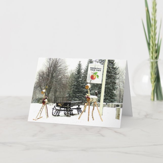 Weihnachten auf der Brookdale Fruchtfarm in Hollis (Vorderseite)