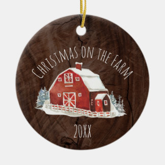 Weihnachten auf der Keramik der landwirtschaftlich Ornament