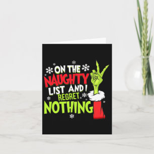 Weihnachten auf der scheußlichen Liste und ich bed Karte