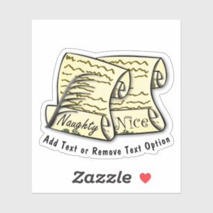 Weihnachten auf der schmutzigen Liste des Weihnach Aufkleber