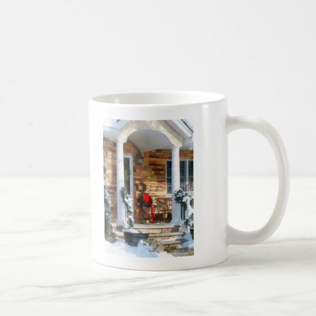 Weihnachten auf Porch Kaffeetasse (Rechts)