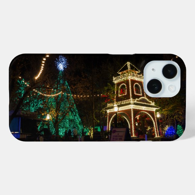 Weihnachten auf Silver Dollar City 2 iPhone Case (Rückseite (Horizontal))