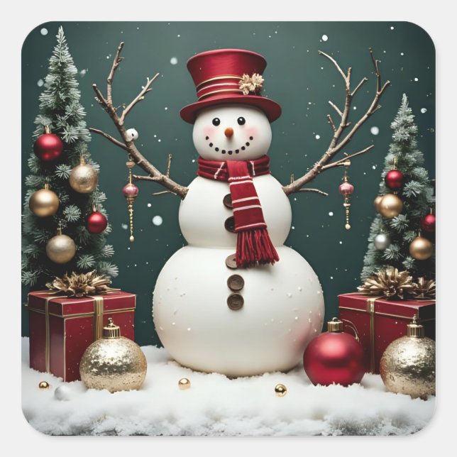 Weihnachten - Aufkleber (Vorderseite)