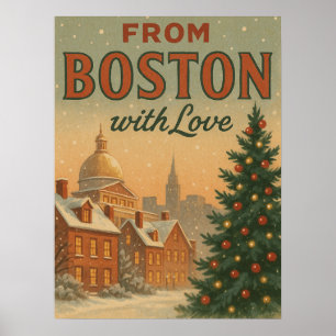 Weihnachten aus Boston mit Liebe Poster