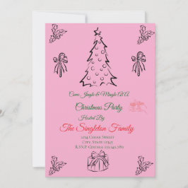 Weihnachten außerhalb des Fotos Einladung