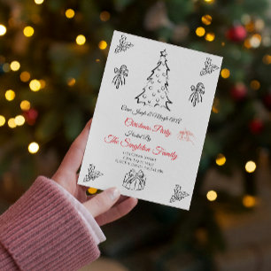 Weihnachten außerhalb des Fotos Einladung