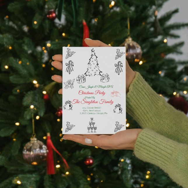 Weihnachten außerhalb des Fotos Einladung (Von Creator hochgeladen)