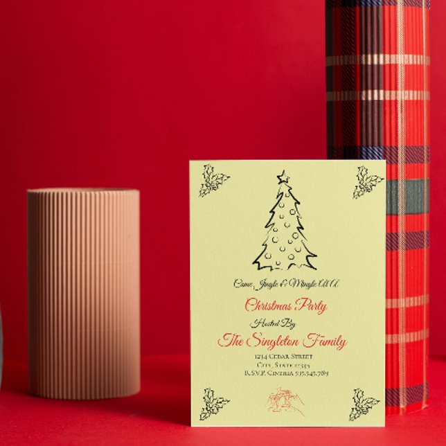 Weihnachten außerhalb des Fotos Einladung (Von Creator hochgeladen)