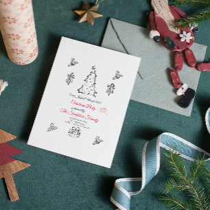 Weihnachten außerhalb des Fotos Save The Date