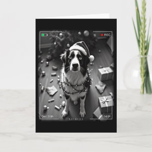 Weihnachten Australischer Schäferhund kassiert auf Karte