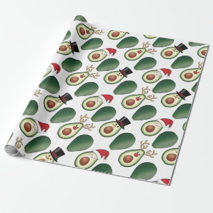 Weihnachten Avocado Frosty, Rudolph und Santa Geschenkpapier