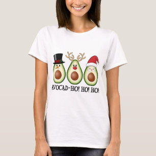 Weihnachten Avocado Frosty, Rudolph und Santa T-Shirt
