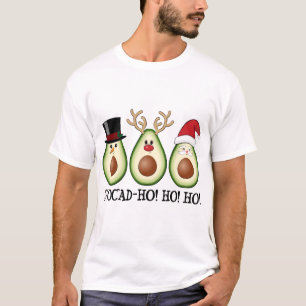 Weihnachten Avocado Frosty, Rudolph und Santa T-Shirt